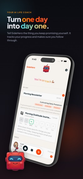SideHero: AI Habit Coach – screenshot 4