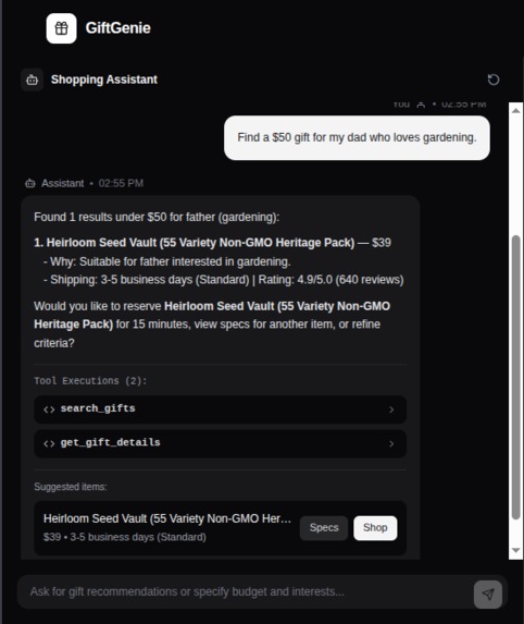 Co-Shop: WebMCP Personal Shopper – screenshot 1