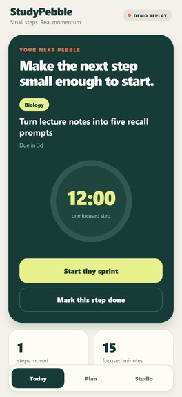 StudyPebble – screenshot 1