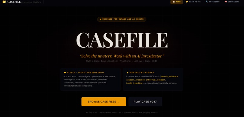 CaseFile – screenshot 1