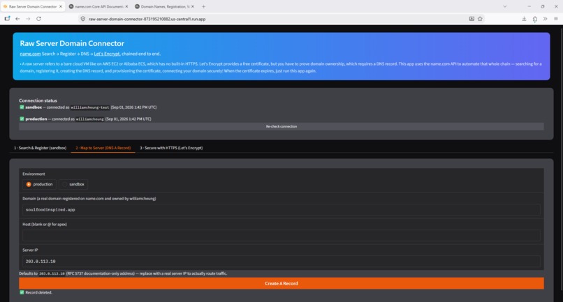 Raw Server Domain Connector – screenshot 7