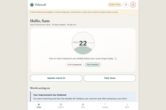Tidewell: Concussion Recovery Companion