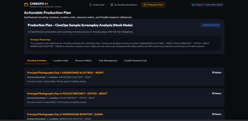 CineOps AI – screenshot 1