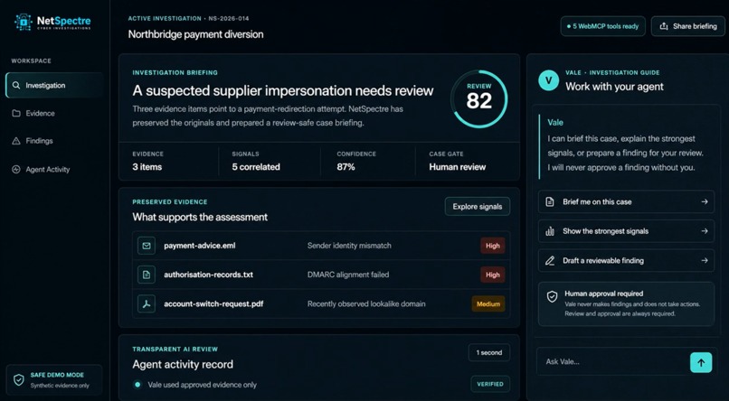 NetSpectre — Human-Led Cyber Investigation – screenshot 1