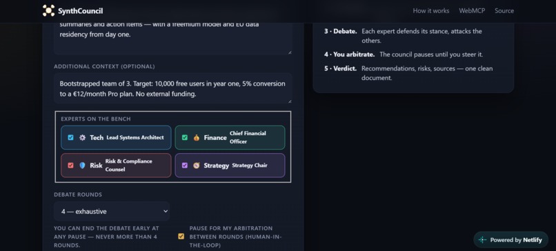 SynthCouncil – screenshot 3