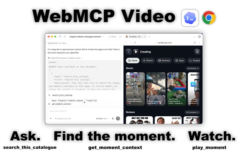 WebMCP Video by AgentCDN – screenshot 1