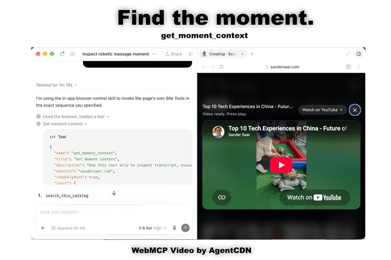 WebMCP Video by AgentCDN – screenshot 3