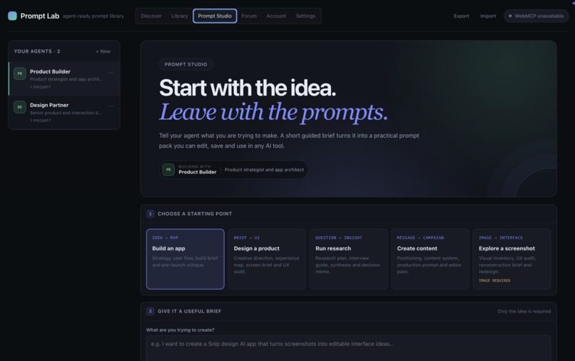 Prompt Lab – screenshot 4