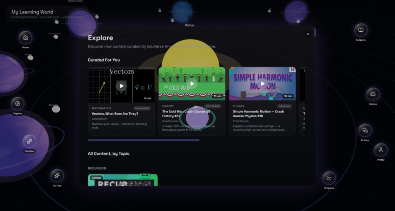 EduVerse - AI Personalized Space  – screenshot 4