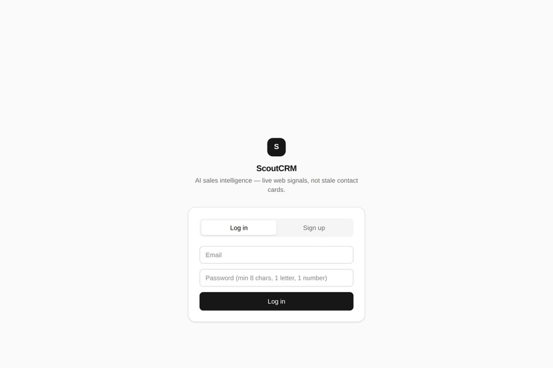 ScoutCRM – screenshot 1