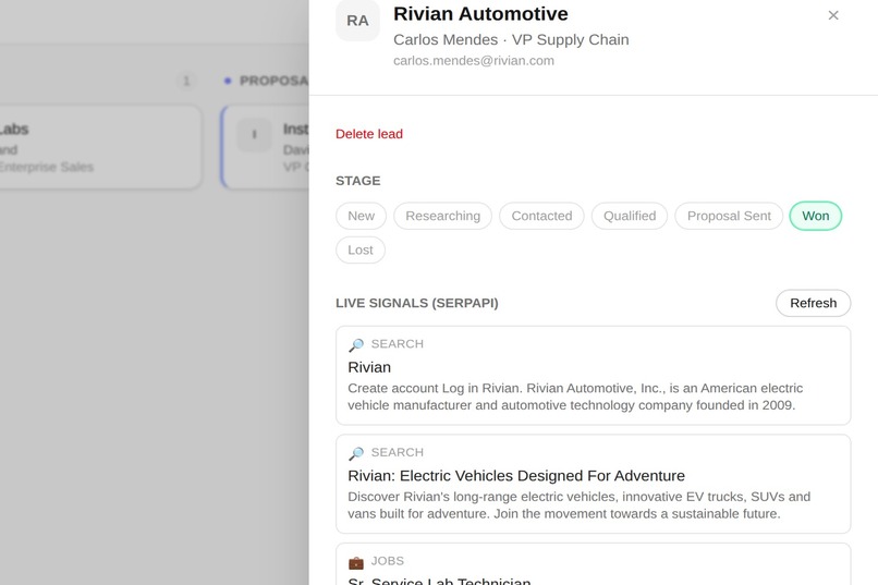 ScoutCRM – screenshot 3