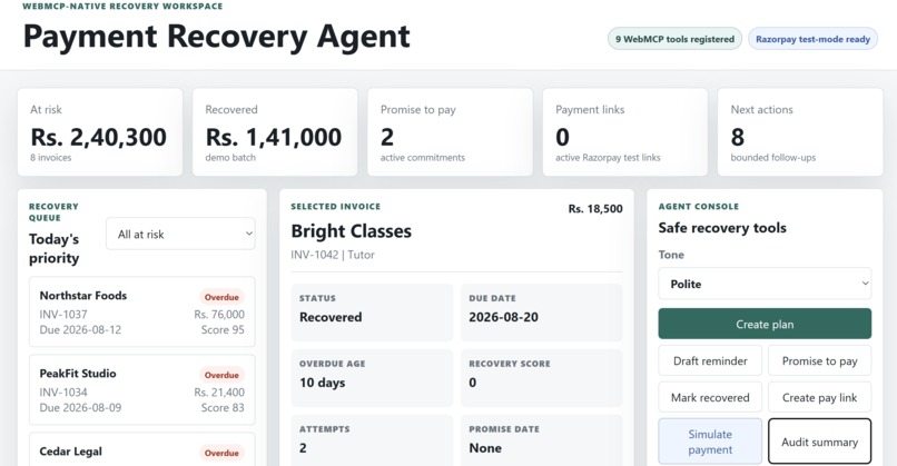 Payment Recovery Agent – screenshot 1