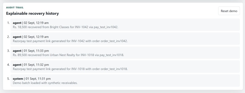 Payment Recovery Agent – screenshot 3