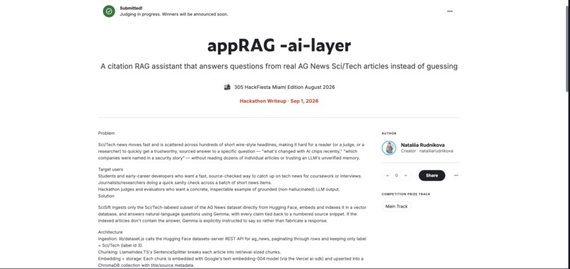 appRAG – screenshot 3