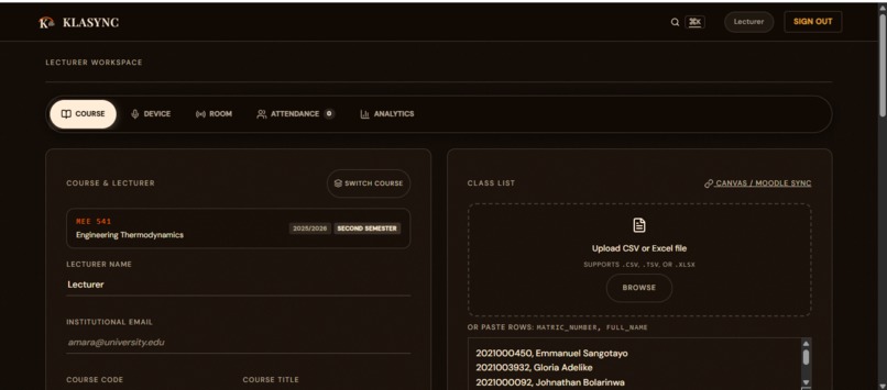 Klasync – screenshot 2