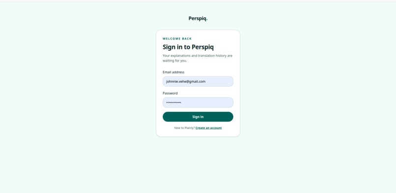 Perspiq – screenshot 1