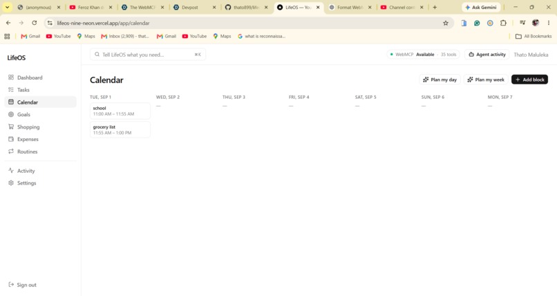 LifeOS – screenshot 3