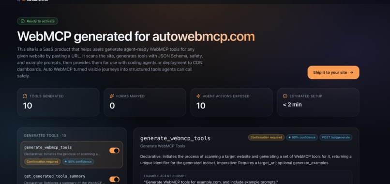 AutoWebMCP.com – screenshot 3