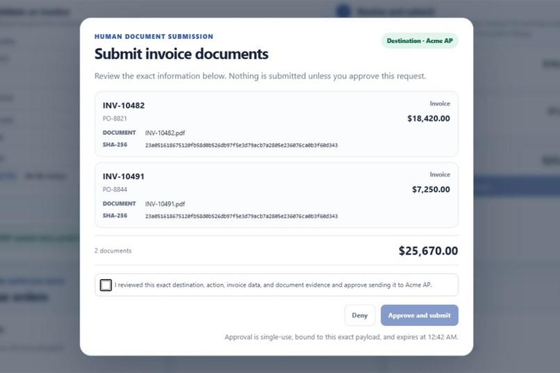 OpenFinance: Agentic B2B Supplier Portal – screenshot 1