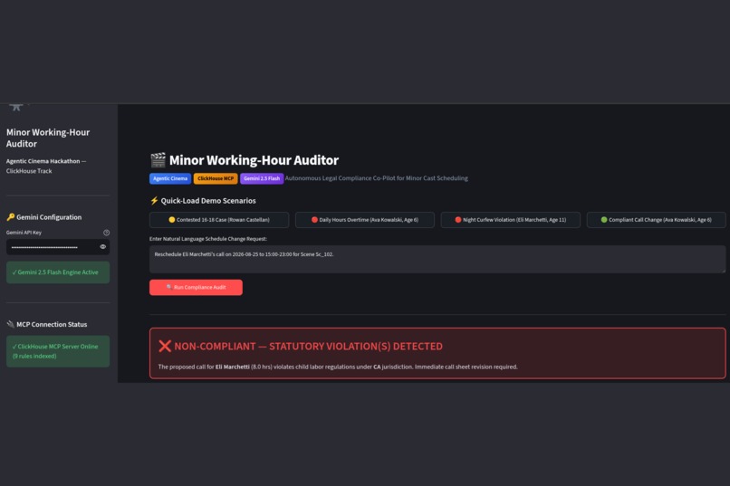 Minor Working-Hour Auditor – screenshot 1