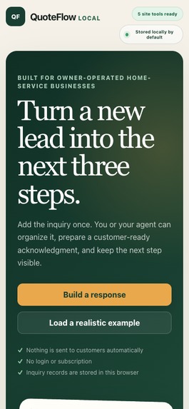 QuoteFlow WebMCP – screenshot 3