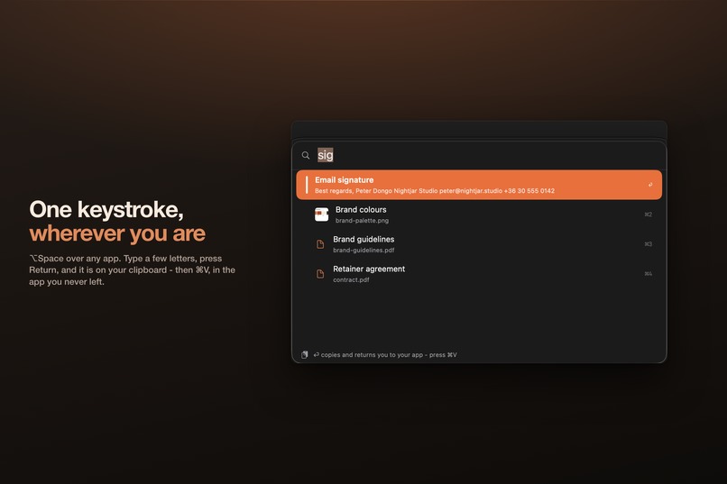 Fingertips: Snippets – screenshot 1