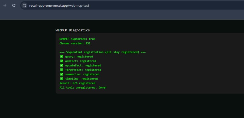 Recall — User-Controlled AI Memory – screenshot 8