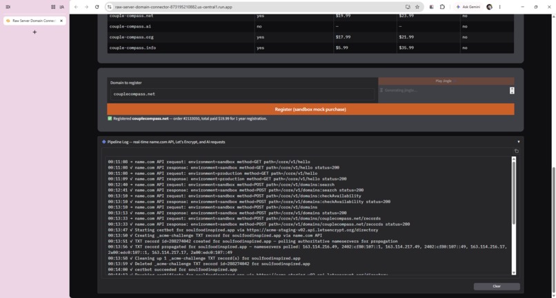 Raw Server Domain Connector – screenshot 9