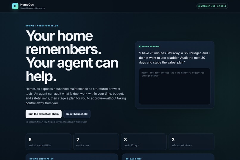 HomeOps – screenshot 1