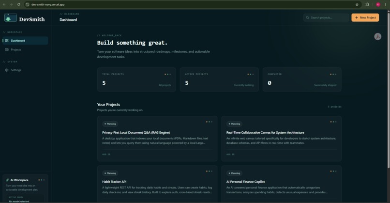 DevSmith – screenshot 2