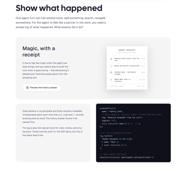 Dolly.dev — The UI layer for agent multiplayer – screenshot 7