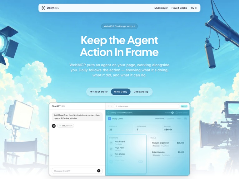 Dolly.dev — The UI layer for agent multiplayer – screenshot 1