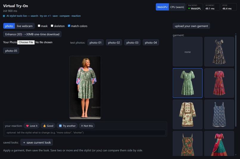 Virtual Try-On + AI Stylist – screenshot 3