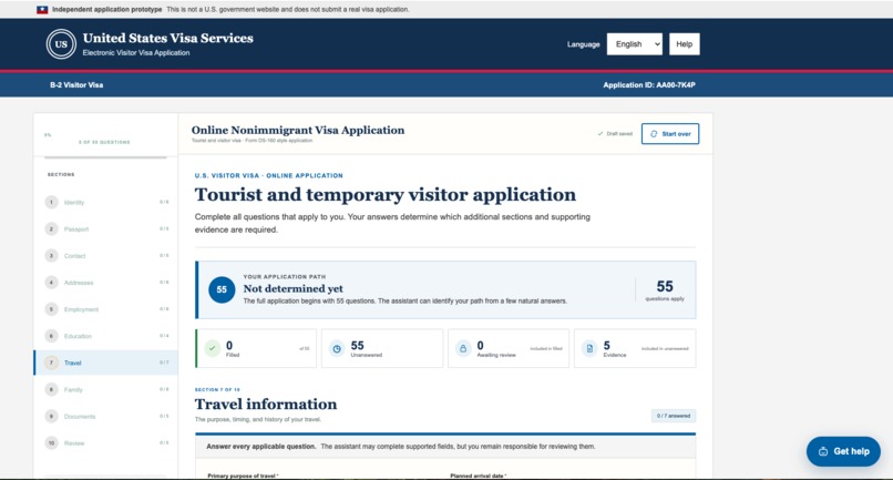 VisaFlow: The Adaptive WebMCP Agent – screenshot 2