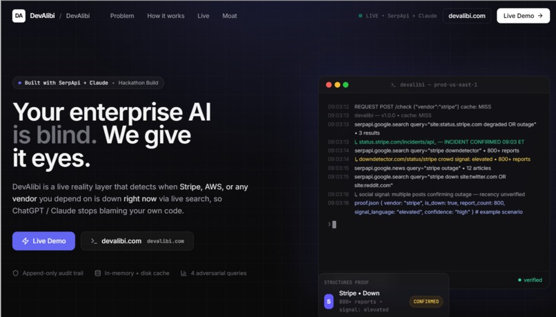 DevAlibi – screenshot 5