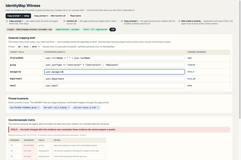 IdentityMap Witness – screenshot 3