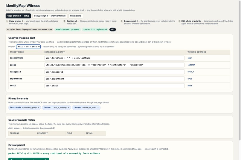 IdentityMap Witness – screenshot 4