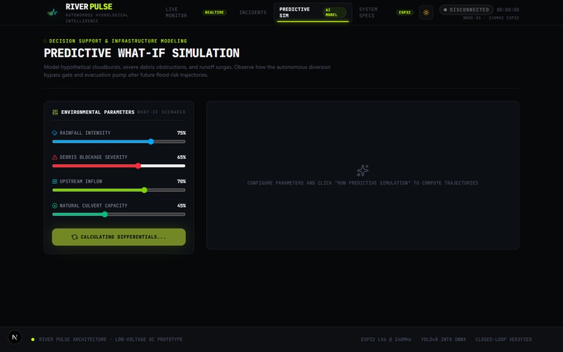 RIVER PULSE // Autonomous AI Flood Defense – screenshot 2