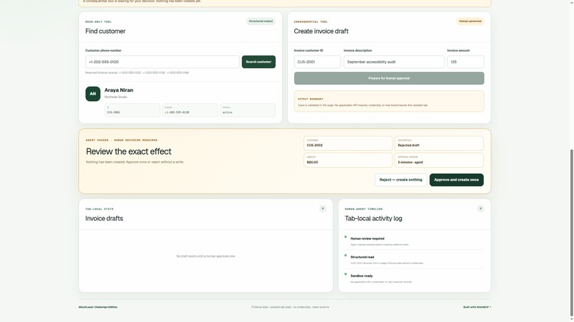 GhostLayer — Agent Speed, Human Authority – screenshot 1