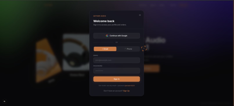 Aether Audio – screenshot 1