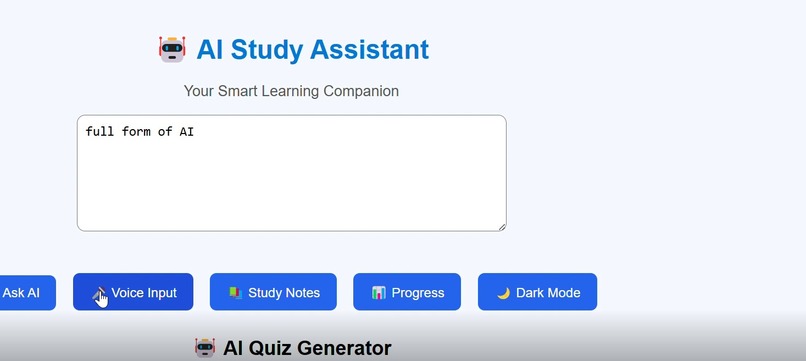 AI STUDY ASSISTANT  – screenshot 4