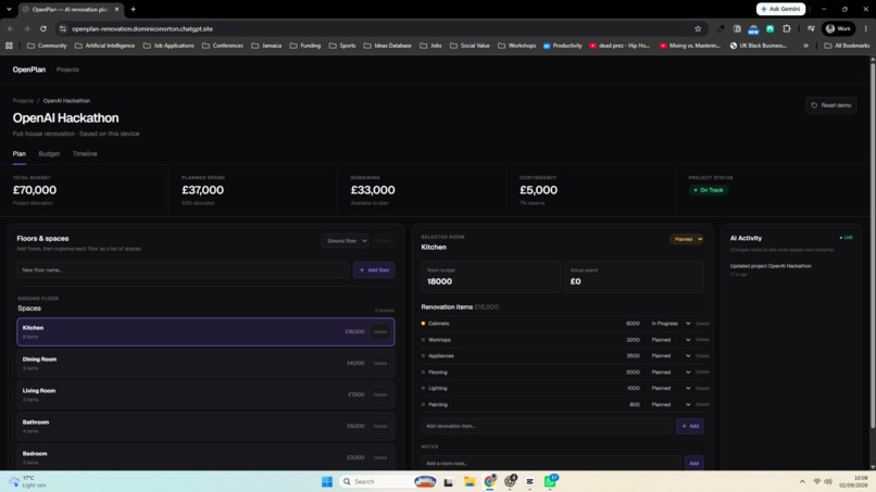 OpenPlan – screenshot 1