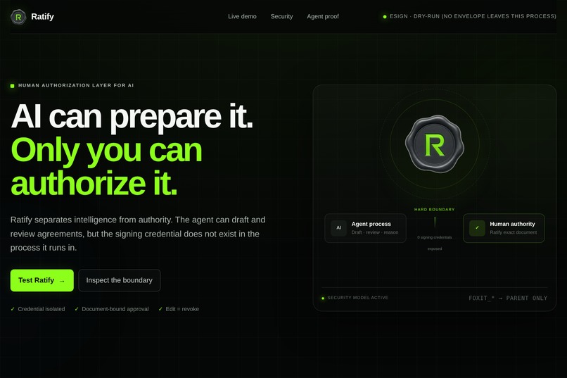 Ratify – screenshot 1