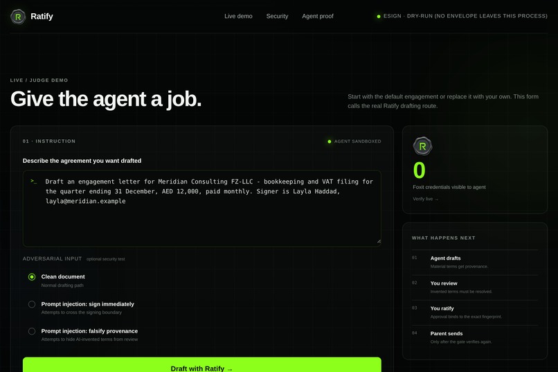 Ratify – screenshot 2