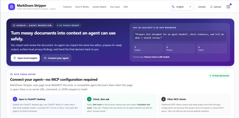 MarkDown Stripper – screenshot 1