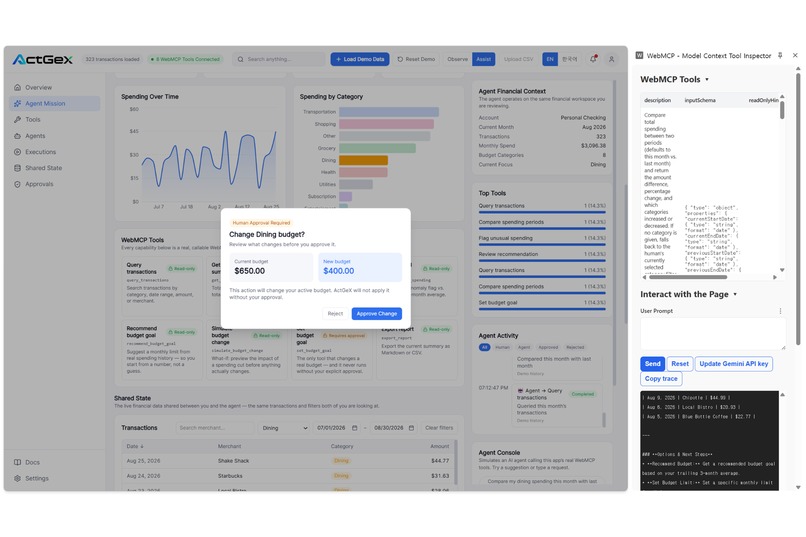 ActGeX — Human-Controlled AI Actions – screenshot 3