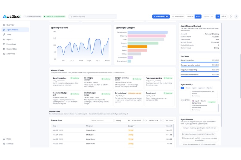ActGeX — Human-Controlled AI Actions – screenshot 4