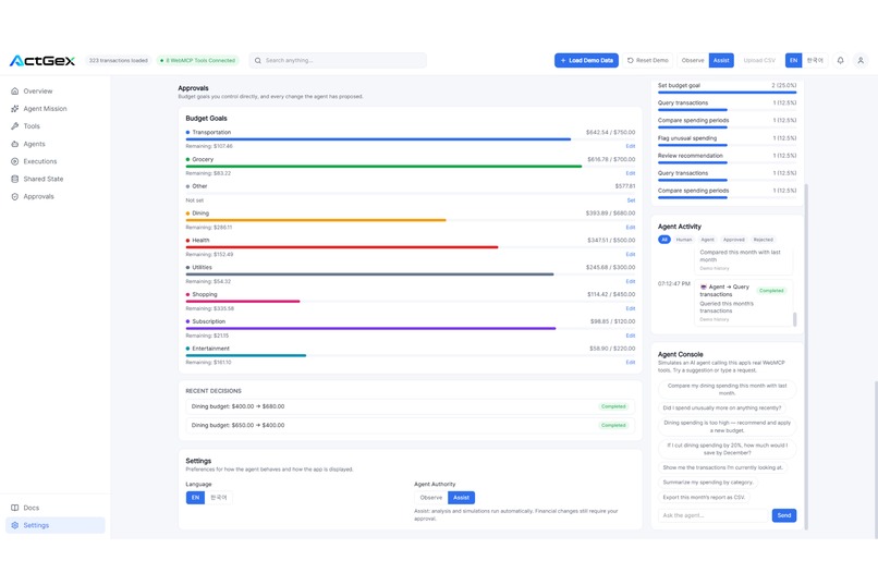 ActGeX — Human-Controlled AI Actions – screenshot 5