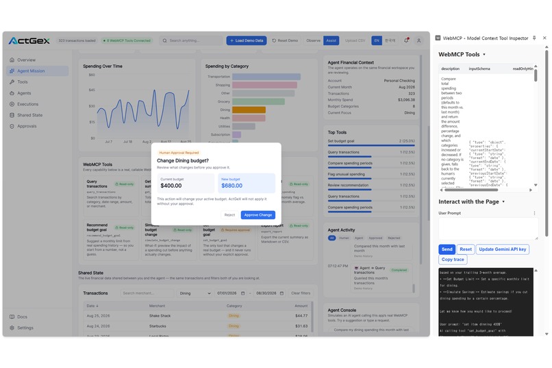 ActGeX — Human-Controlled AI Actions – screenshot 6