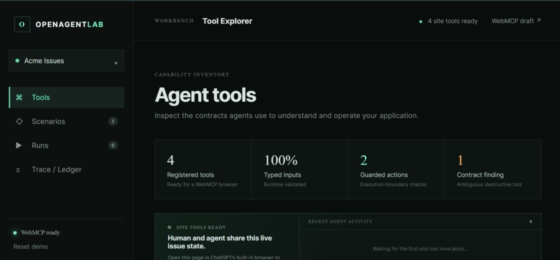 OpenAgent Ledger – screenshot 1